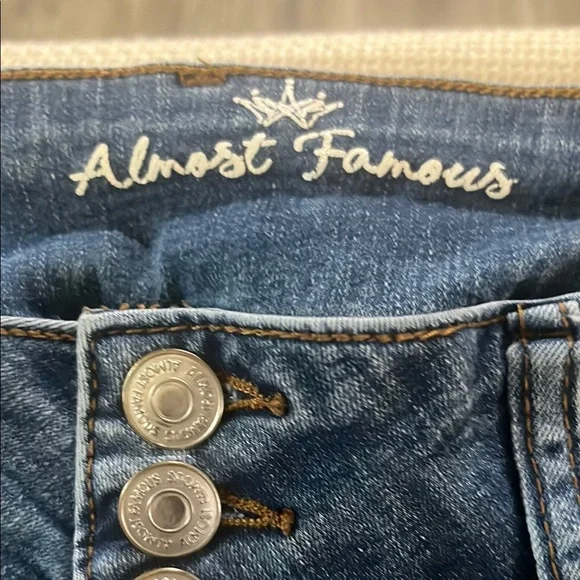 Almost Famous Blue Skinny Jeans with Stretch - Picture 2 of 4